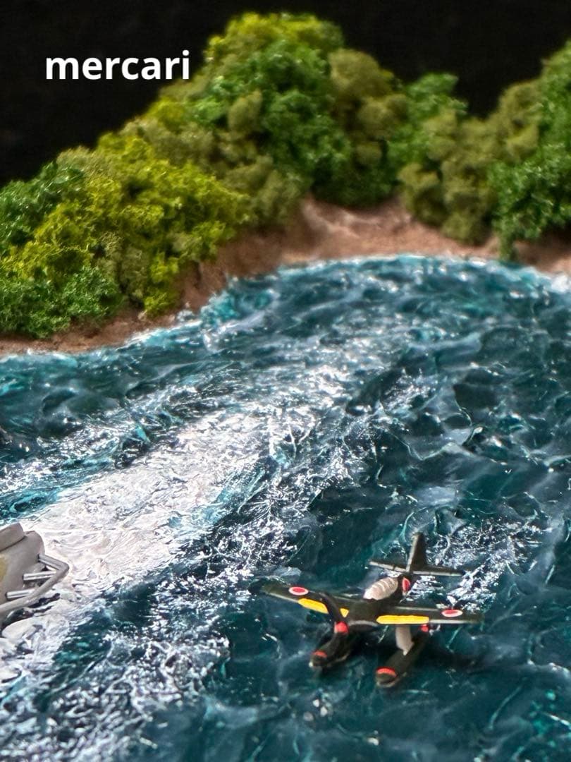 1／700 日本海軍潜水艦 伊400 & 搭載機青嵐 洋上ジオラマ仕上