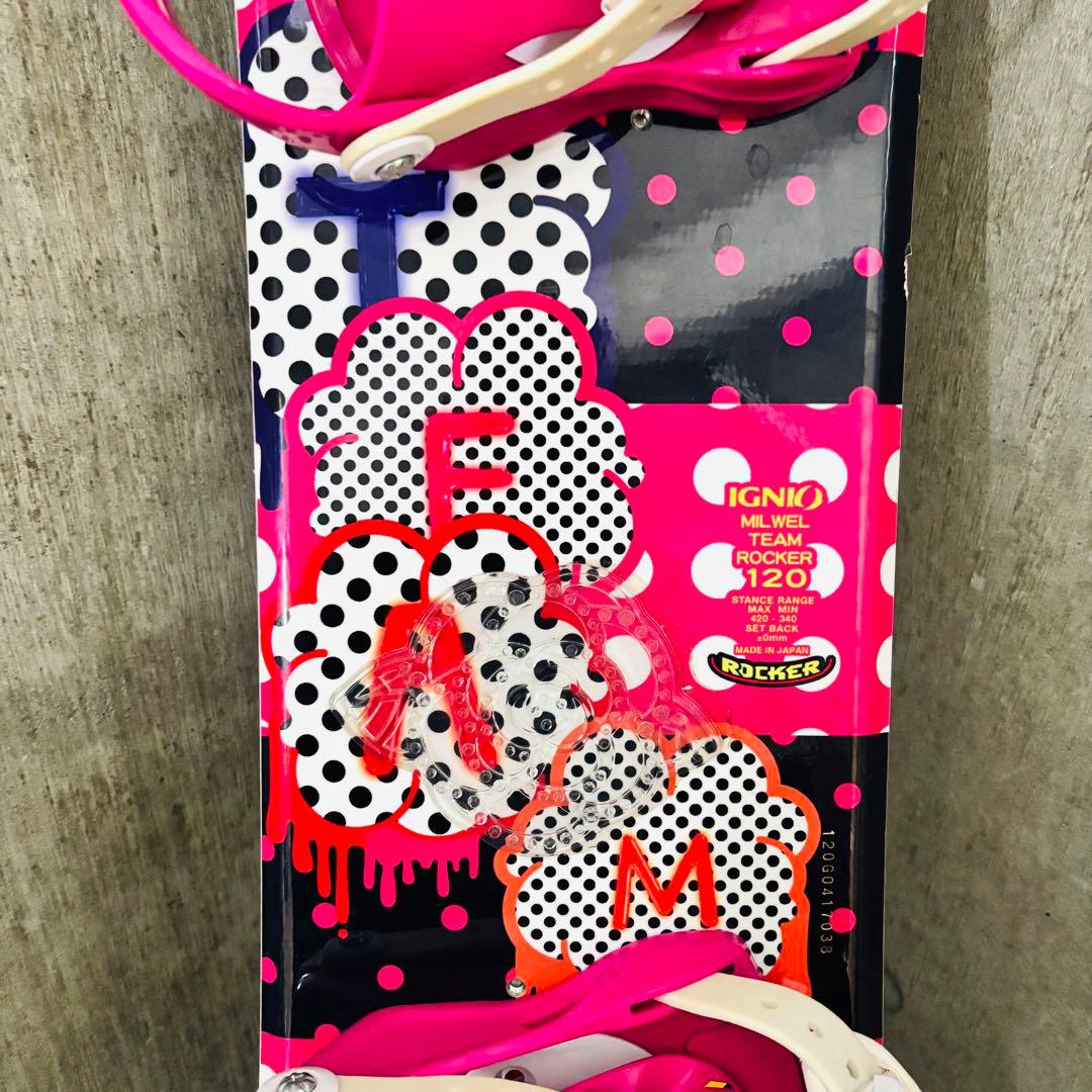 【☆キッズ/美品】IGNIO スノーボード3点セット 120cm