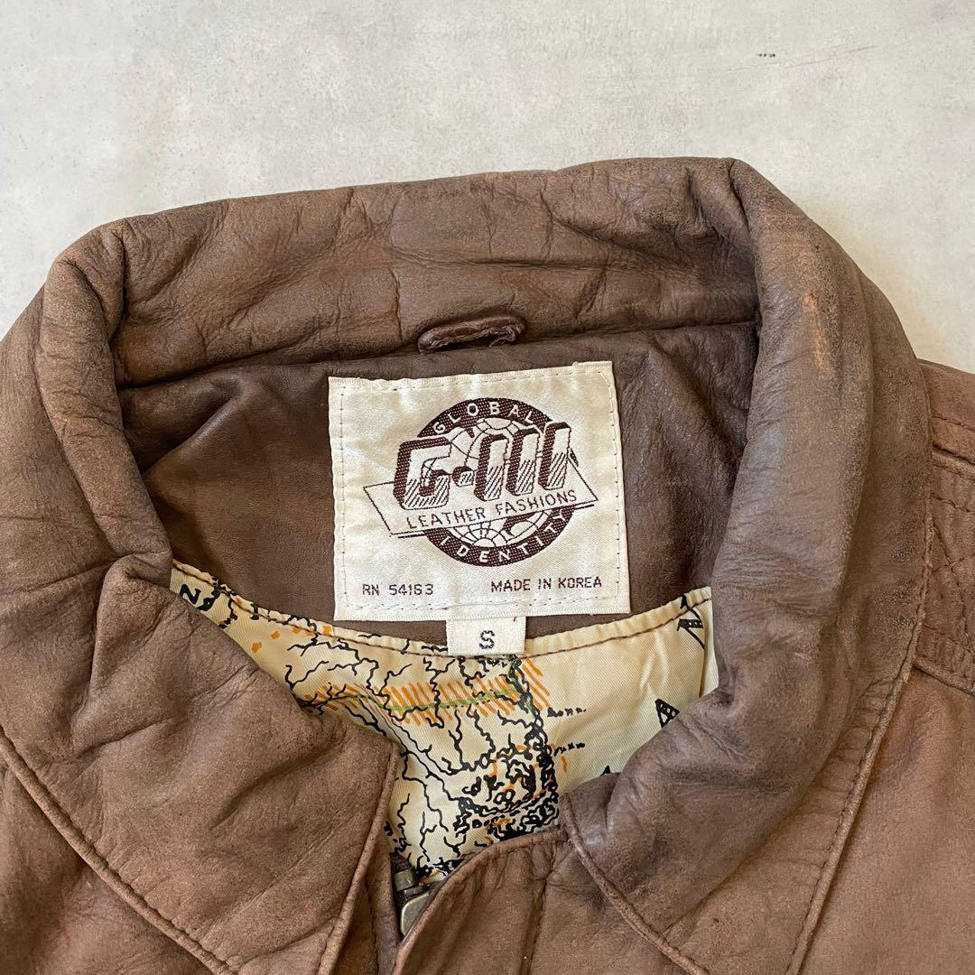 90s~ A-2 レザージャケット　ボンバージャケット　“ボックスシルエット”