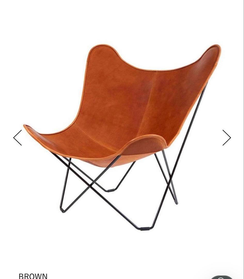 Cuero BKFチェア ブラウン レザー（本革）