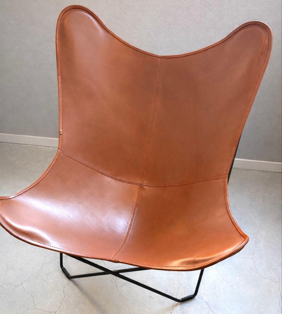 Cuero BKFチェア ブラウン レザー（本革）