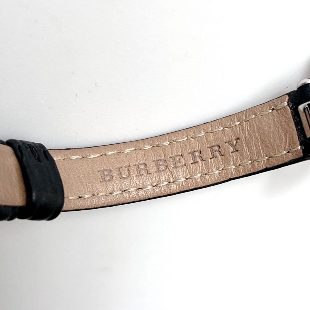 BURBERRY バーバリー 腕時計 美品 新品電池 レザーベルト チェック柄