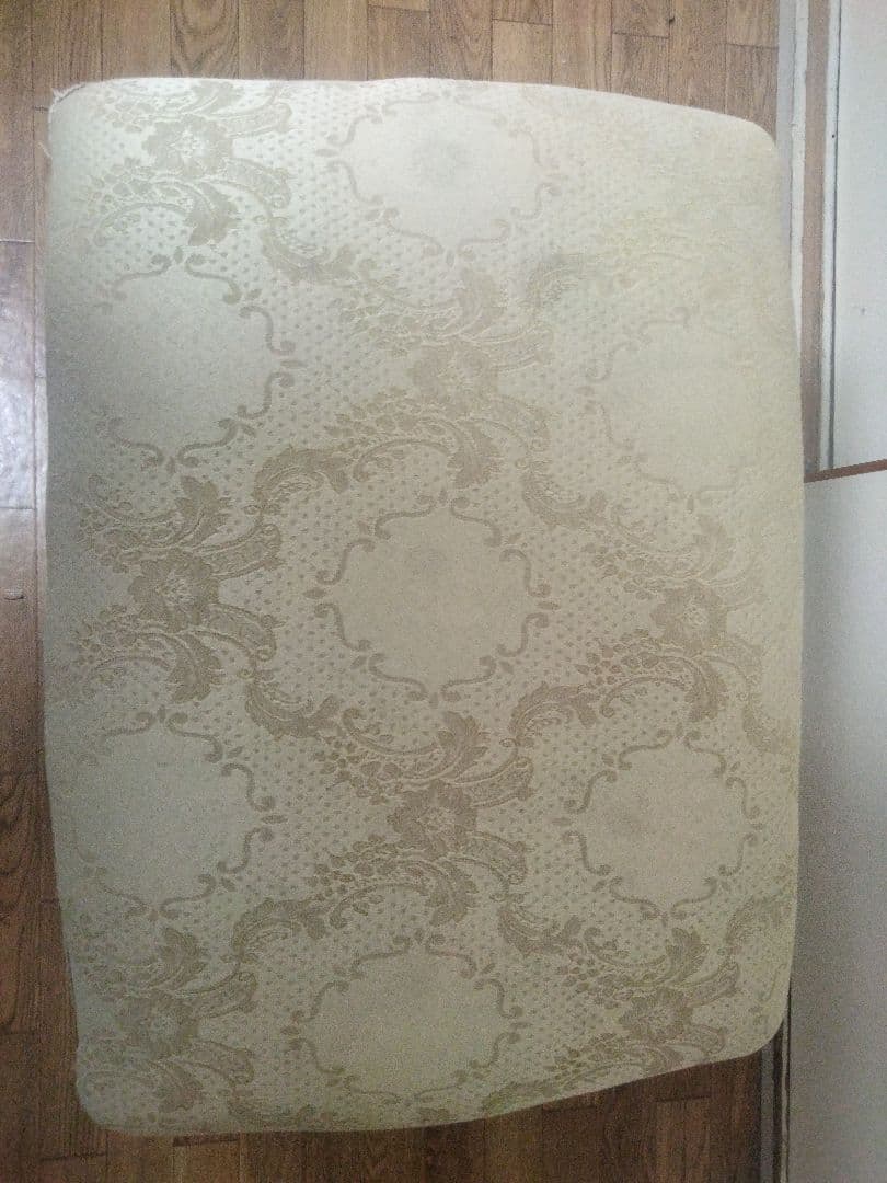 アンティーク調 ホワイト 猫脚 スツール ベンチ オットマン