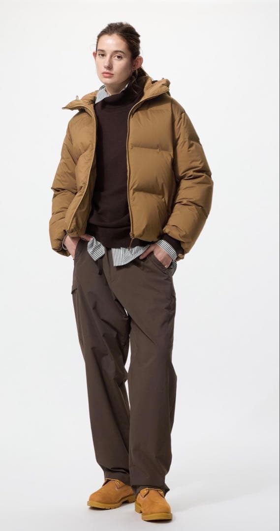 新品タグ付き　UNIQLO ユニクロ　シームレスダウンパーカ Ｍ　 ブラウン