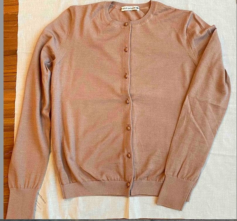 mina perhonen ニットカーディガンroseraie