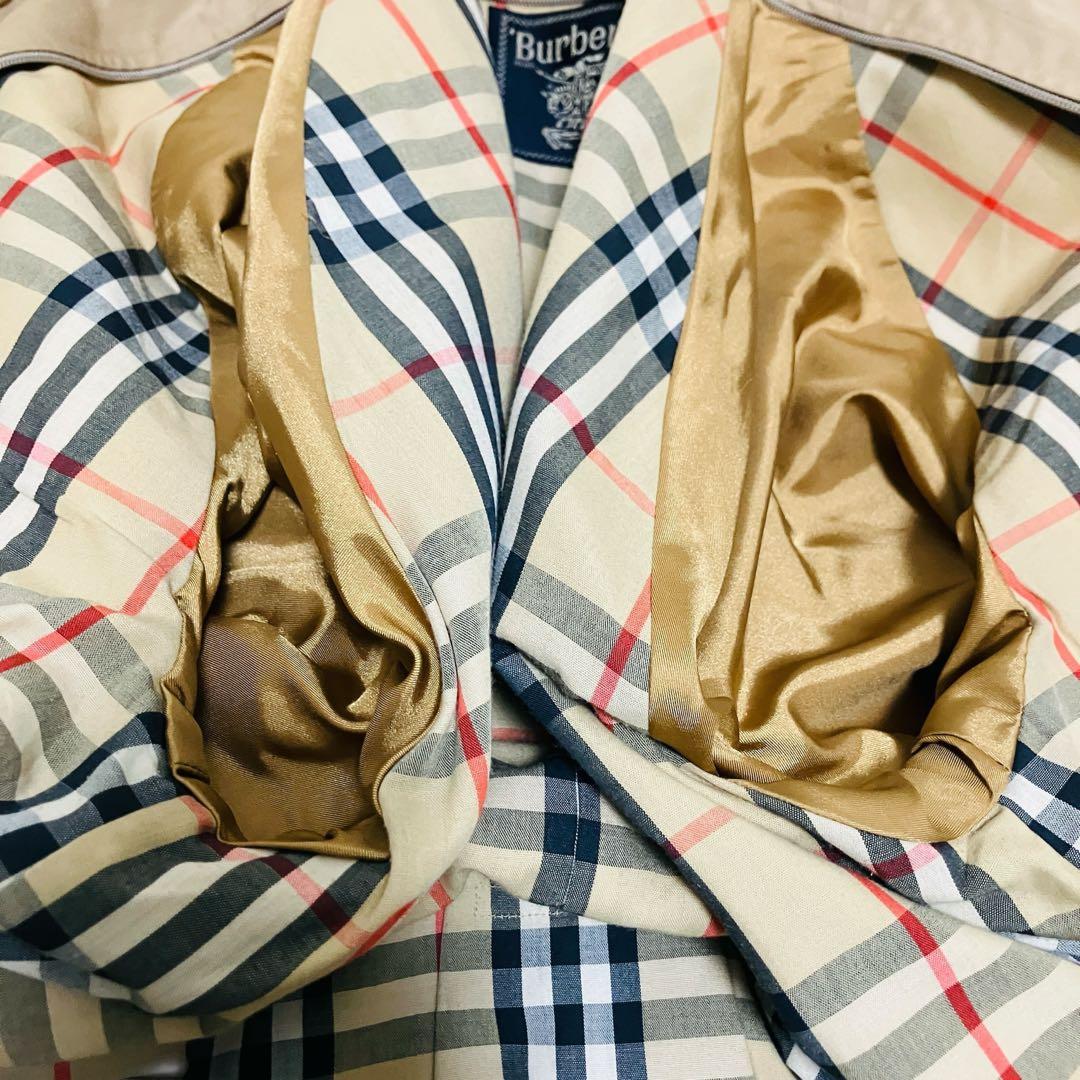 バーバリー トレンチコート ノバチェック ベルト付　ベージュ　ステンカラーコート