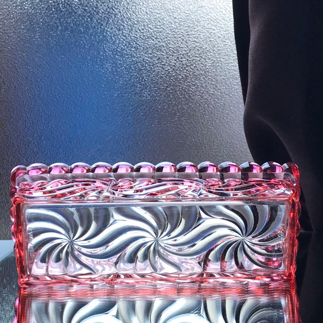 オールドバカラ ローザスミュルティプル★ボンボニエール蓋物