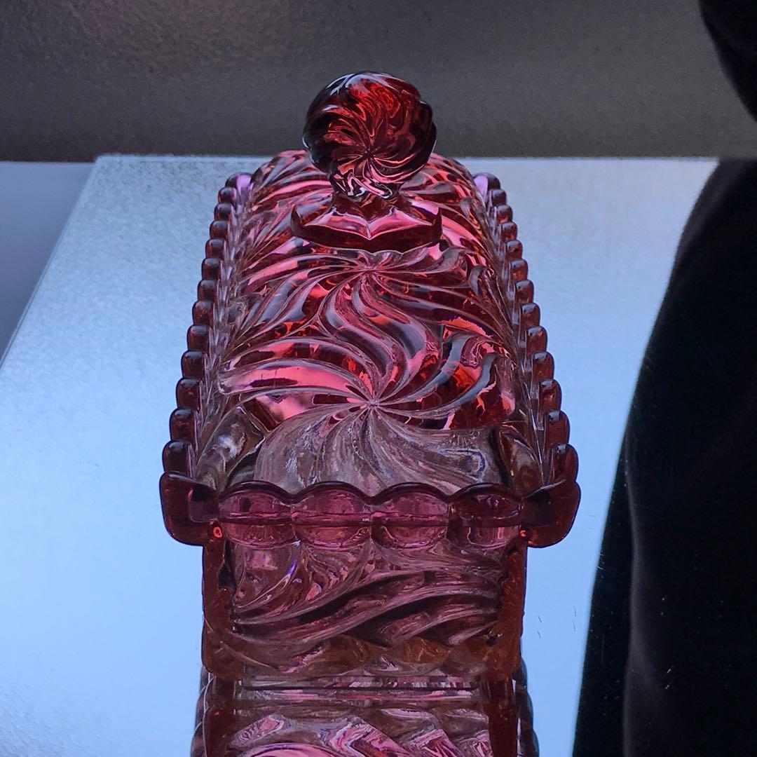 オールドバカラ ローザスミュルティプル★ボンボニエール蓋物