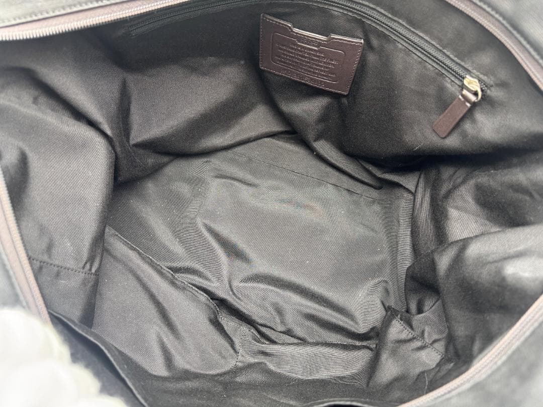 COACH F70832 ウィークエンド トートバッグ カモフラ柄 ポーチ付