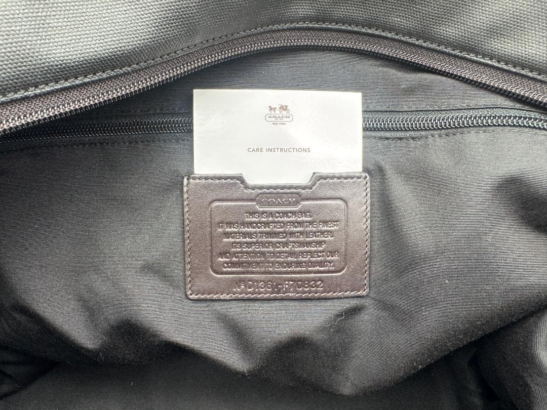 COACH F70832 ウィークエンド トートバッグ カモフラ柄 ポーチ付