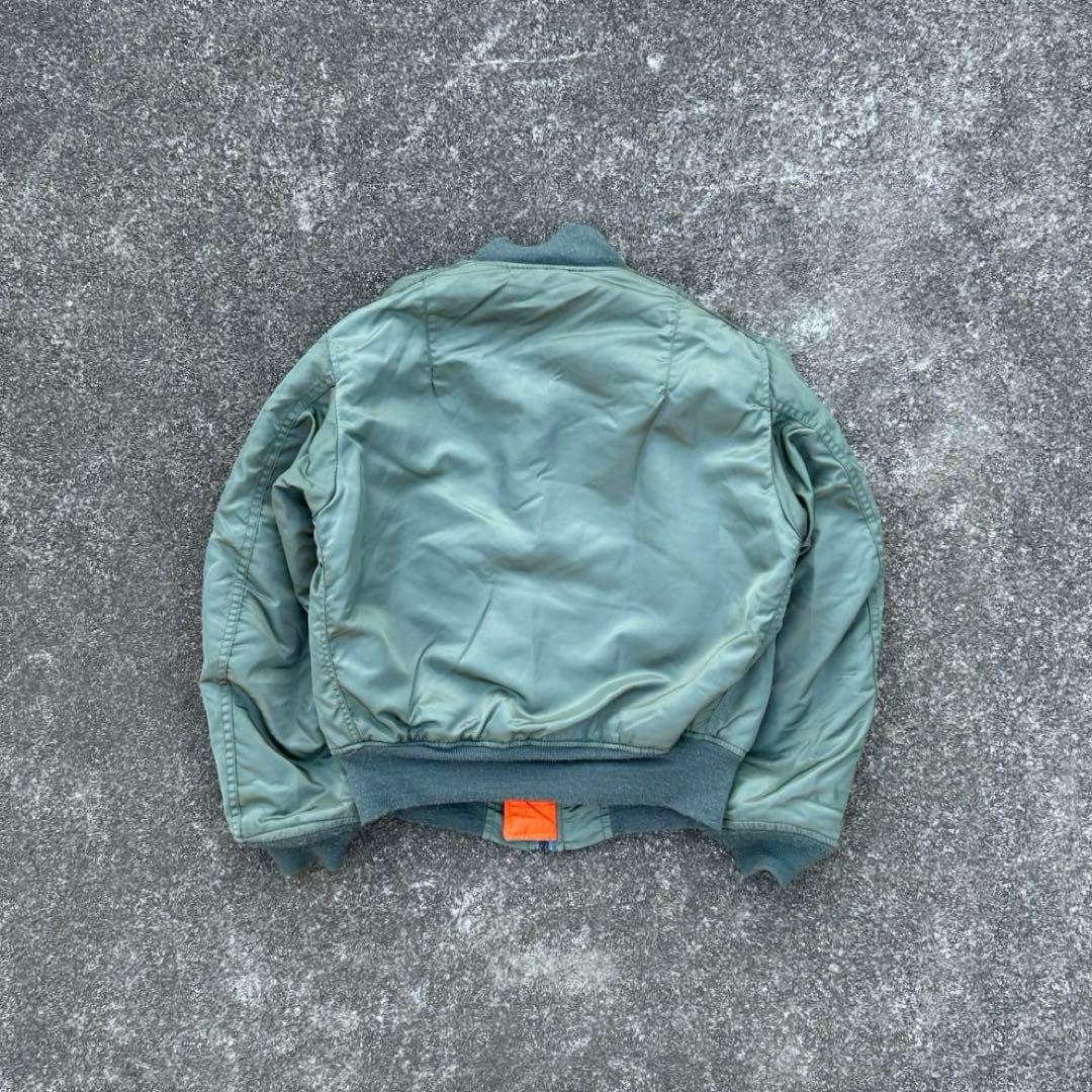 90s ALPHA MA-1 flight jaket USA製　短丈　古着