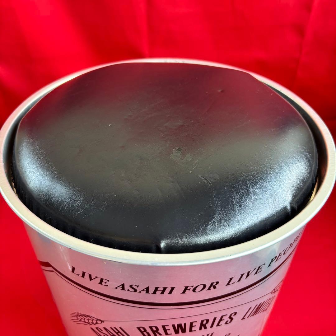 昭和レトロ アサヒスーパードライ ペール缶 チェア 収納 ブラック