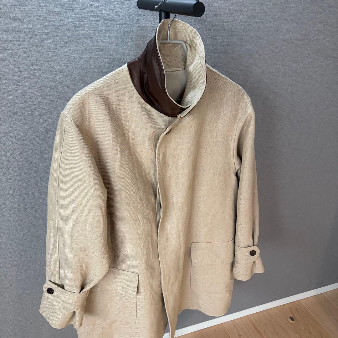 A.PRESSE Linen Half Coat ベージュ