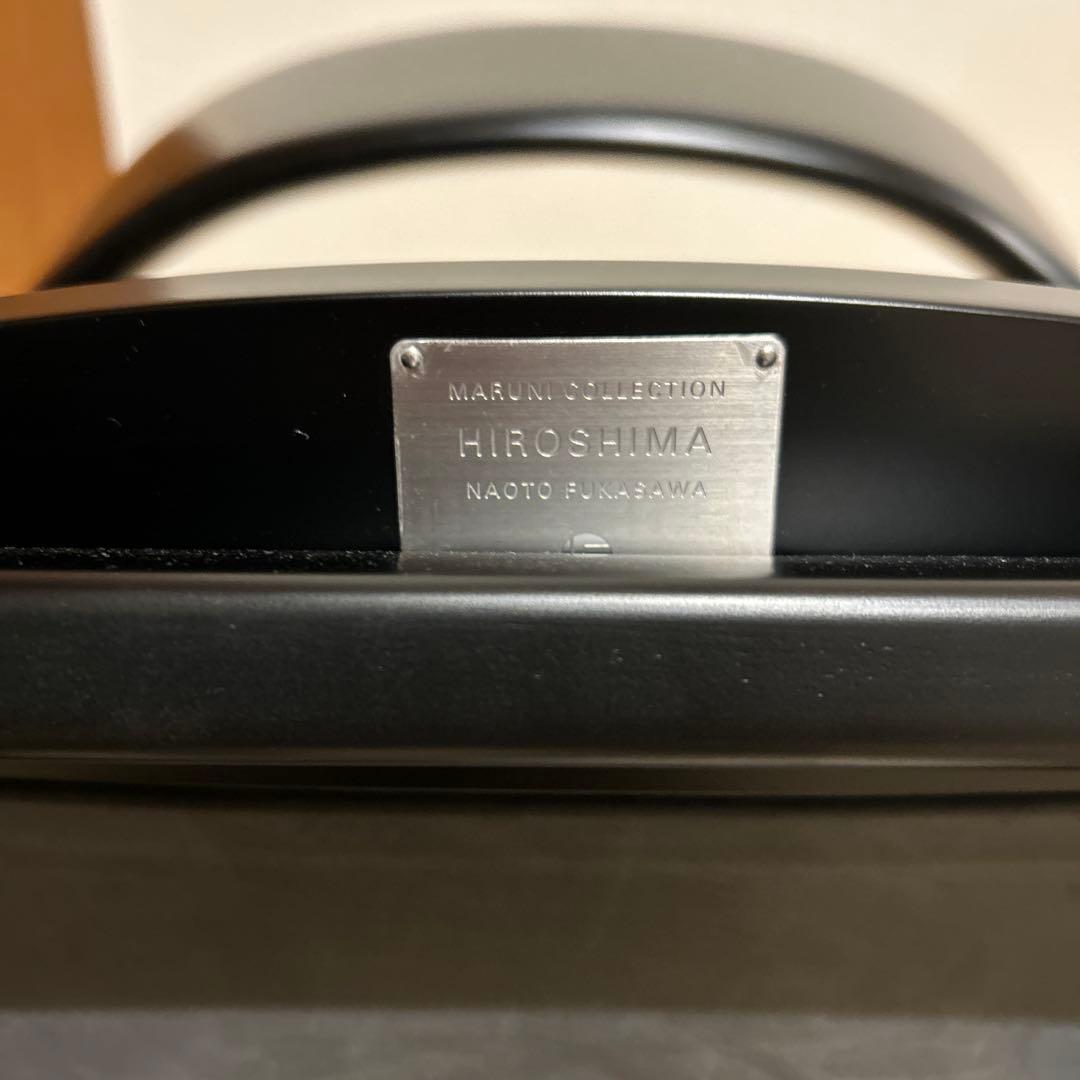 美品　マルニ木工　ヒロシマ　レザー　ラウンジチェア　ブラック アームチェア