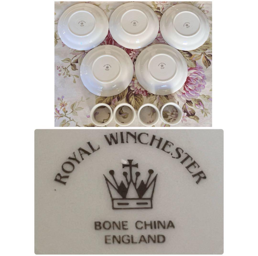 【美品】ロイヤルウィンチェスターダッチェス★クリスマス★プチプレート5枚