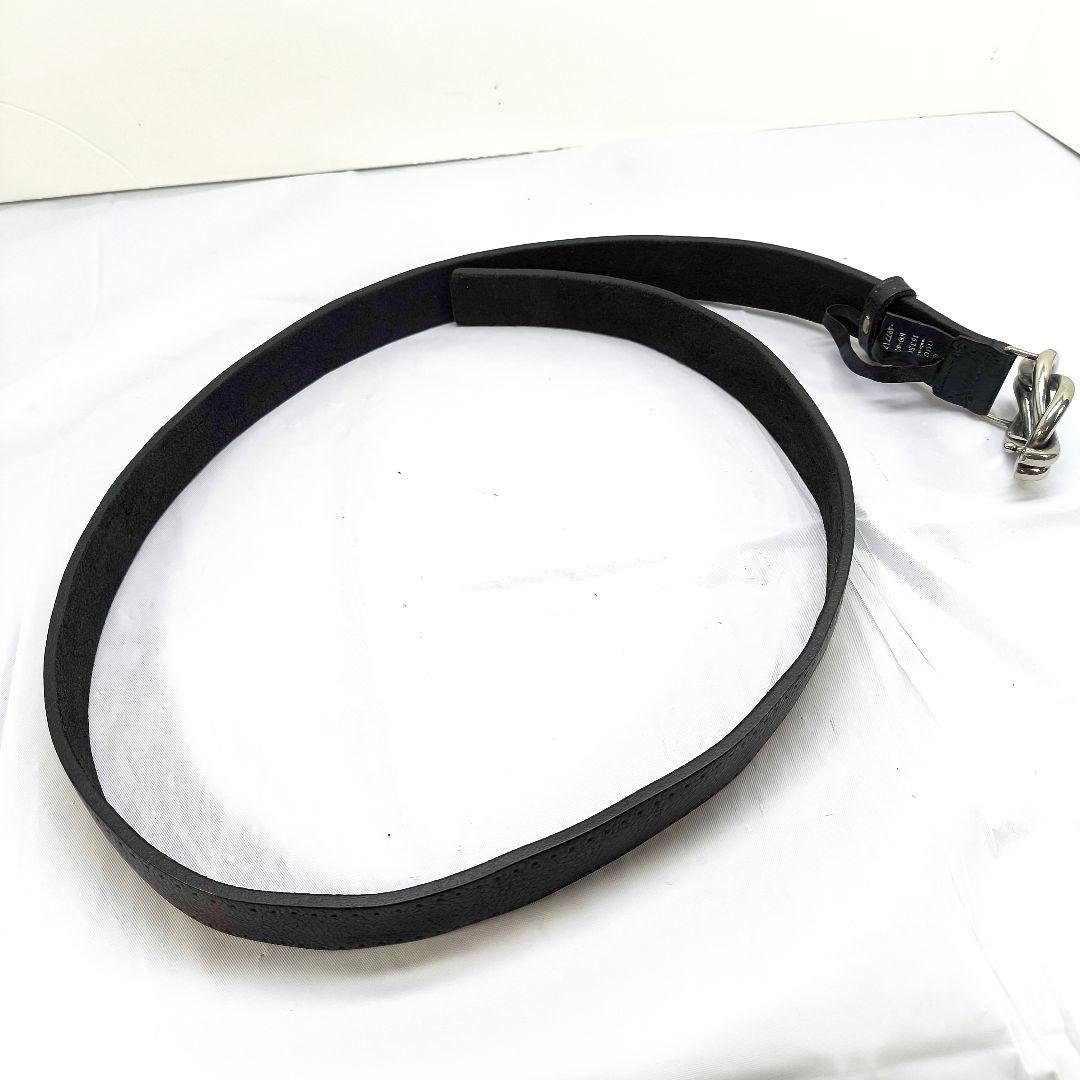 美品 グッチ メンズ ベルト 100 GUCCI 163502 ブラック