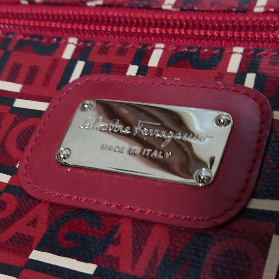 【希少】サルヴァトーレフェラガモ 2way バッグ ロゴ総柄 ボストンバッグ