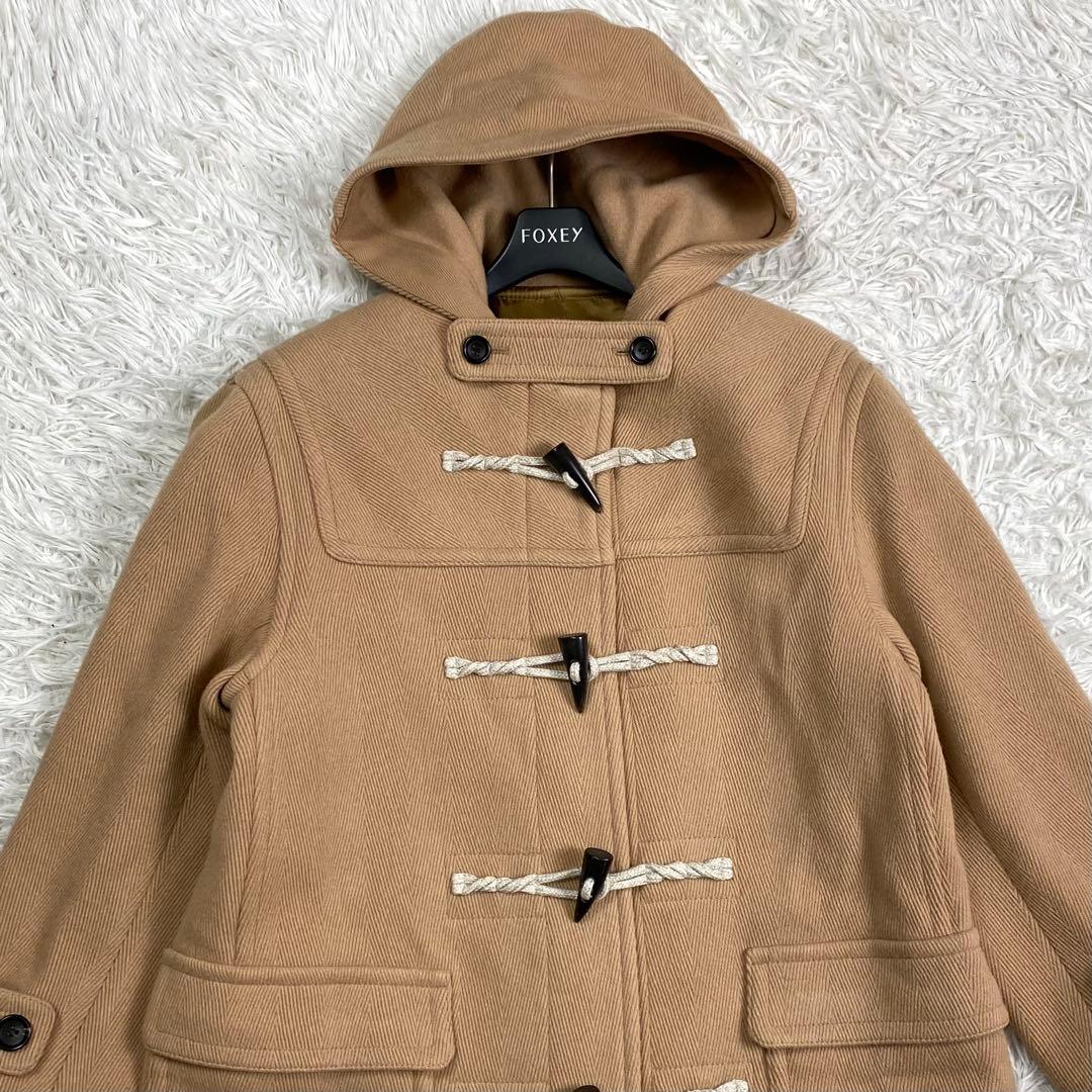 極美品✨近年 23区 ヘリンボーン ダッフルコート ロング丈 キャメル 38