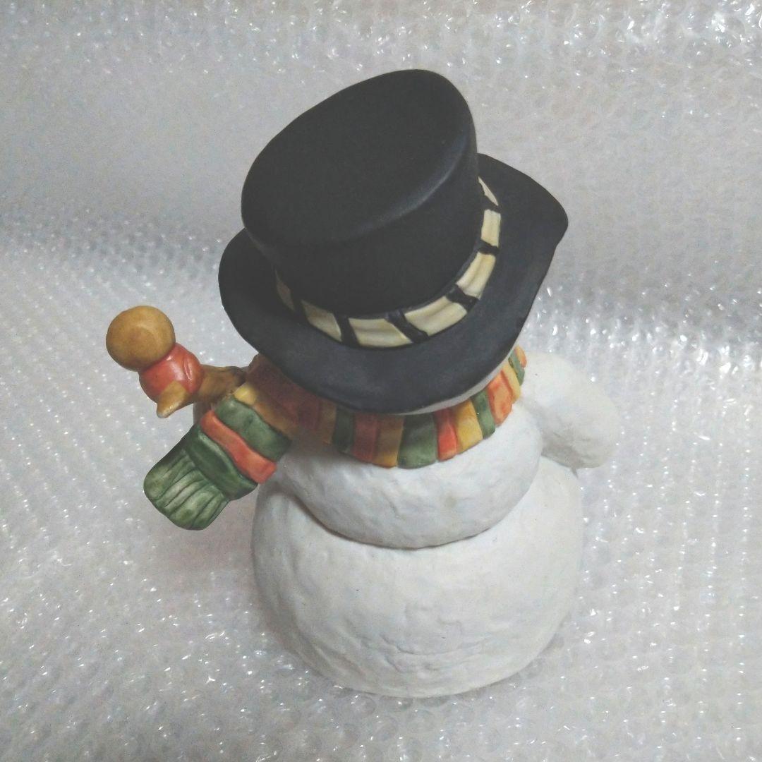 雪だるま　スノーマン　オルゴール　レトロ　ファンシー