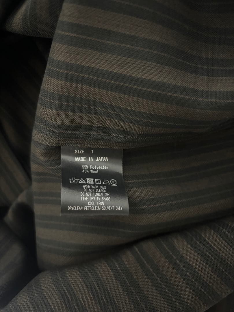 markaware ストライプシャツ サイズ1 定価29700円
