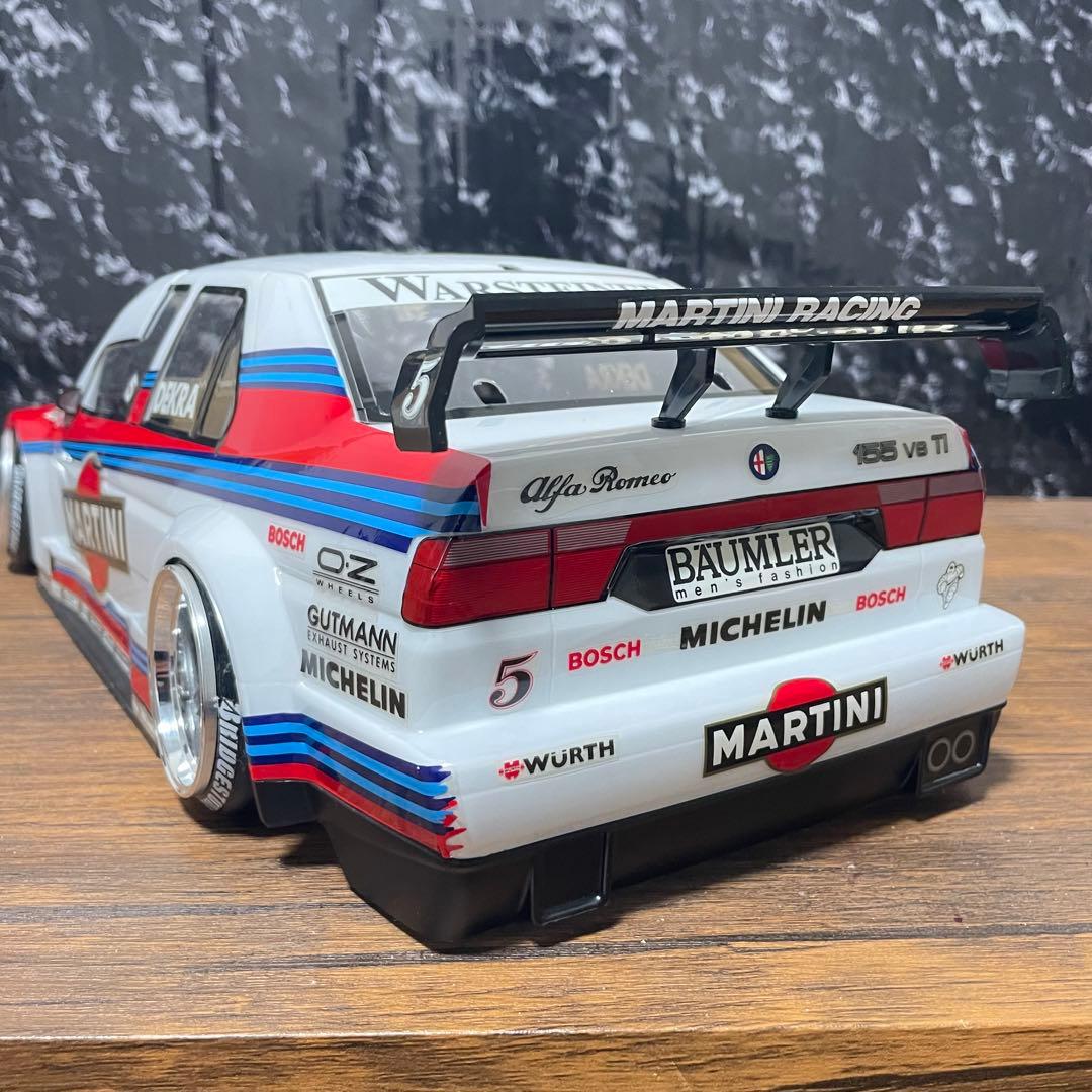 タミヤ　マルティニ　アルファロメオ　155 DTM　1/10 ラジコンボディ