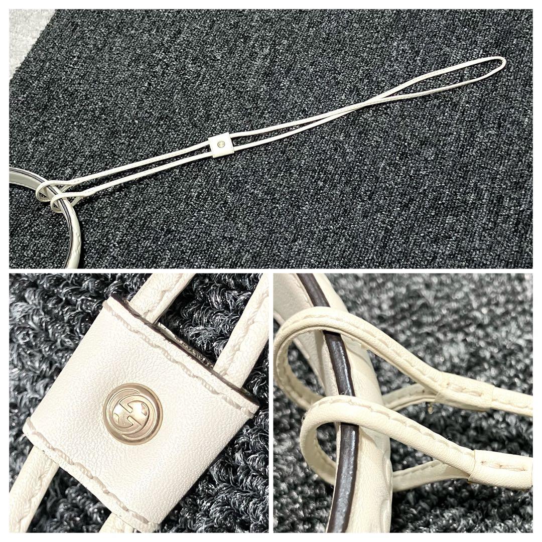 グッチ［イヤーマフ］シマ　GG　レザー　ファー　紐付き　モコモコ　耳あて