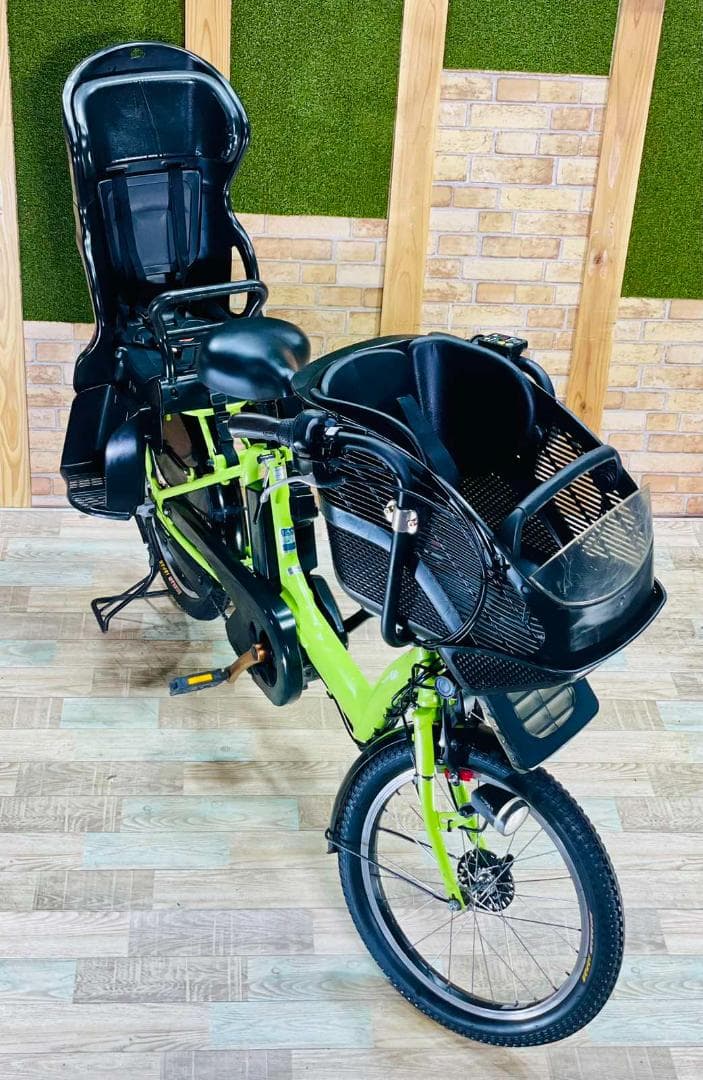低価格 No１モデル グリーン系 ヤマハ 子供乗せ電動アシスト自転車 H2779