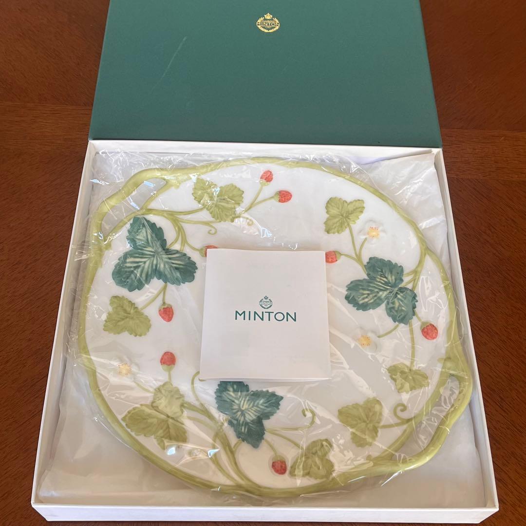 【希少品】ミントン★ヴィクトリアストロベリー★手付きプレート