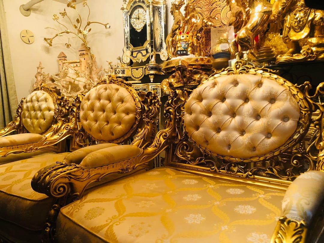 超豪華シリックゴールド金箔　1脚用　イタリア製