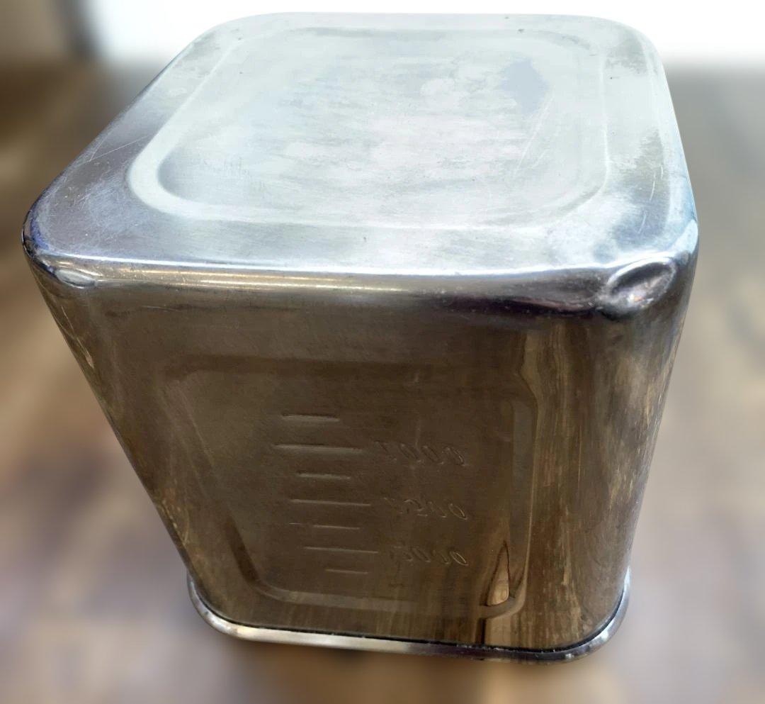 ユキワ ステンレス 角深型キッチンポット 16.5×1個・15×4個 計5個