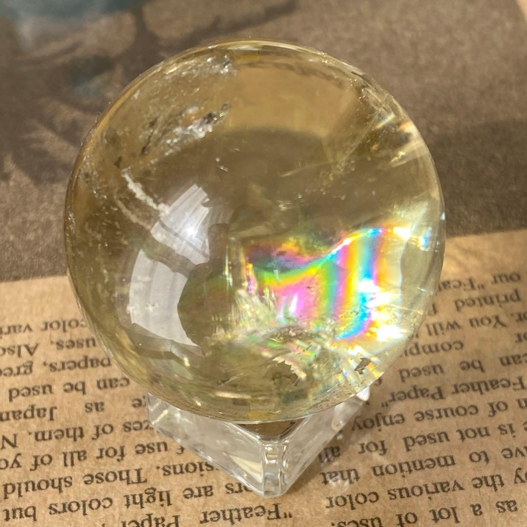 エンジェルラダー シトリン ブルーラダー 天然石 スフィア パワーストーン