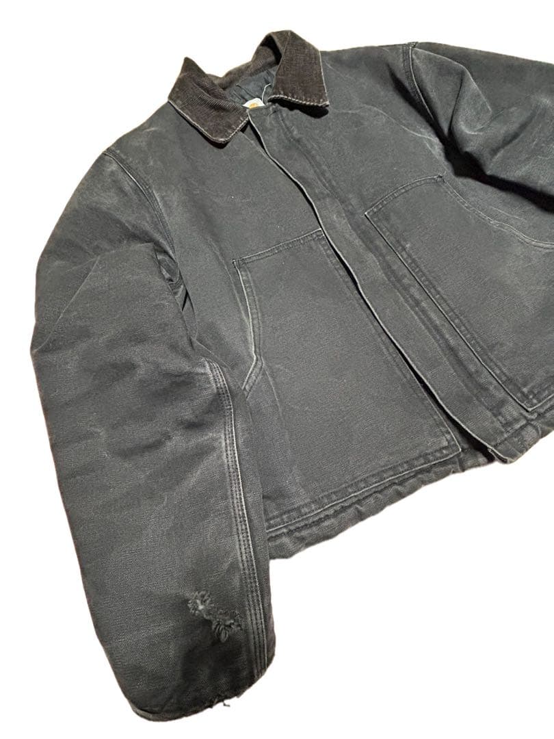 R*B様 Carhartt デトロイトジャケット ブラック 鬼フェード 短丈 9