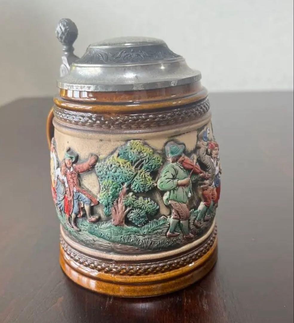 ドイツ土産　ビアジョッキ　ビアマグ　置物　陶器　アンティーク