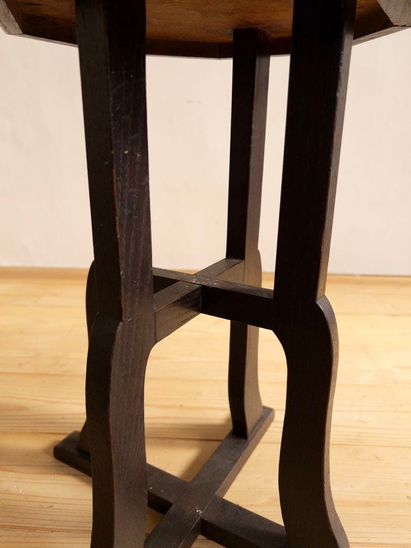 八角形　飾り台　花台　和モダン　飾り棚　希少　古道具　古家具　アンティーク