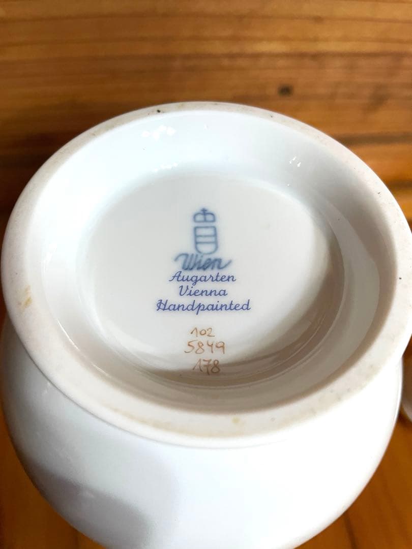 ☆ちゃと☆アウガルテン シロノワズリ Handpainted 貴重