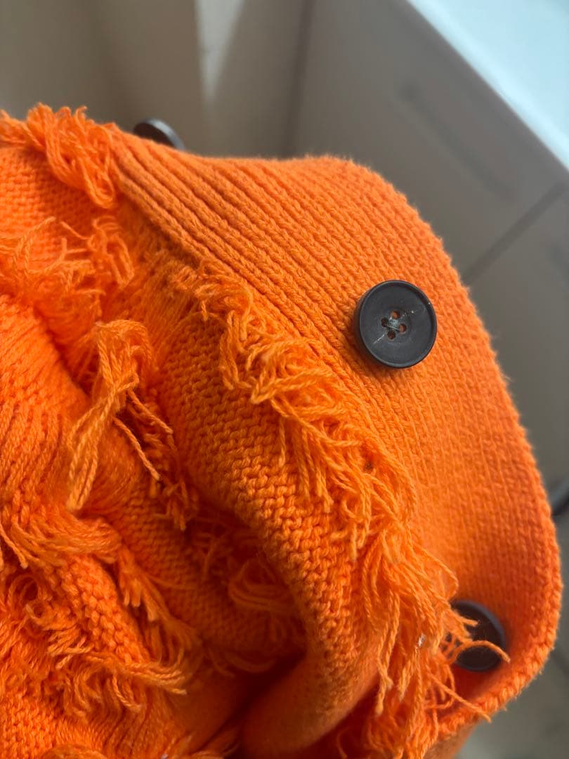 ゆう MAISON SPECIAL フリンジオレンジカーディガン