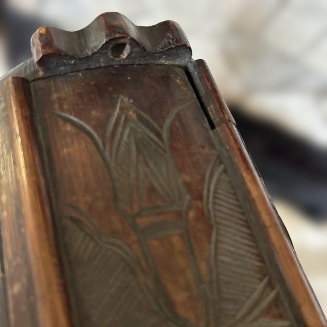 竹　バッグ　中国？　骨董品　アンティーク