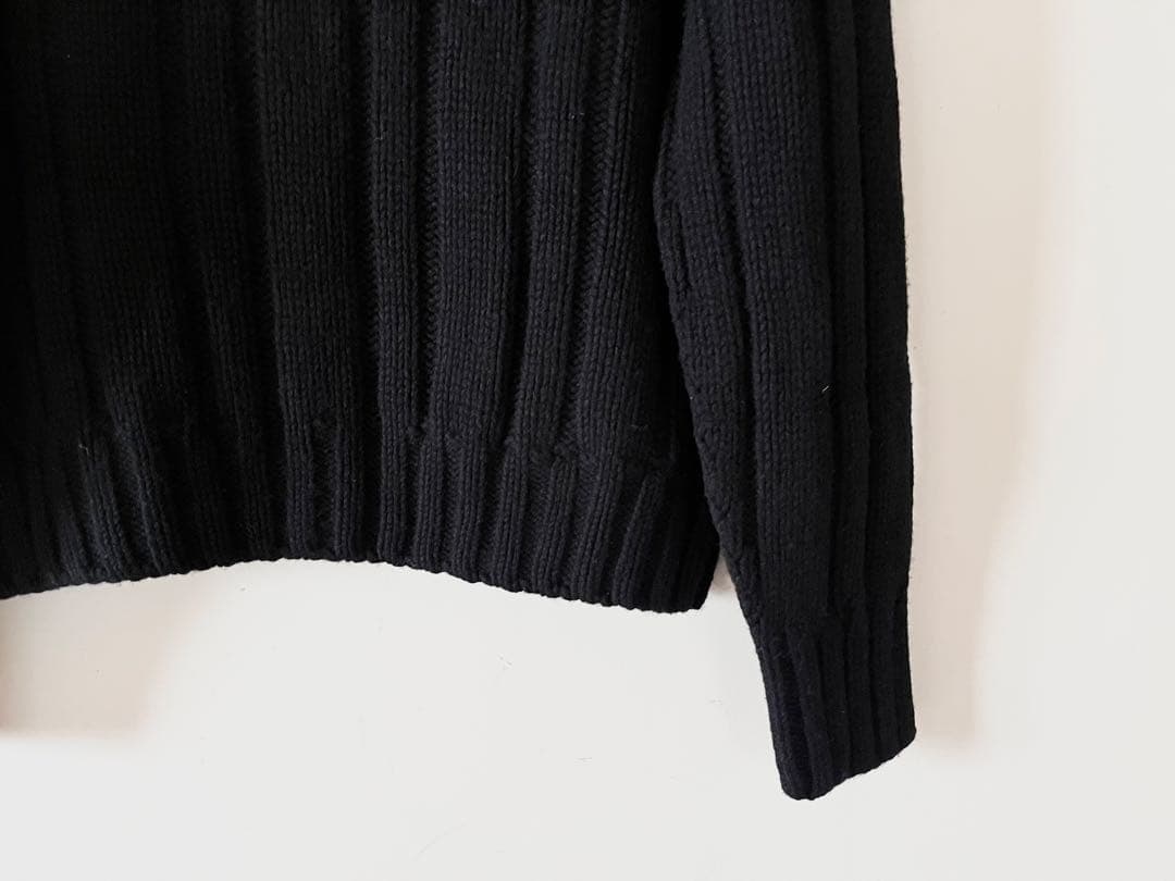 マーガレットハウエル ハイネックリブニット 5.6万 スコットランド製 美品