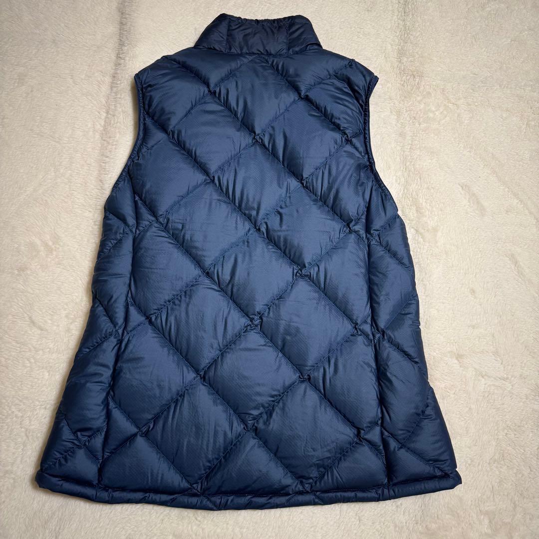 極美品モンベル800FP ライトアルパインダウン ベスト Women'sXL青