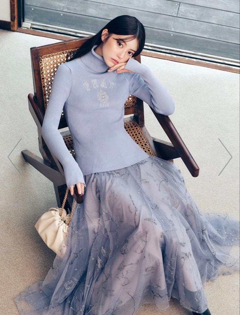 エトワールエンブロイダリーチュールスカート