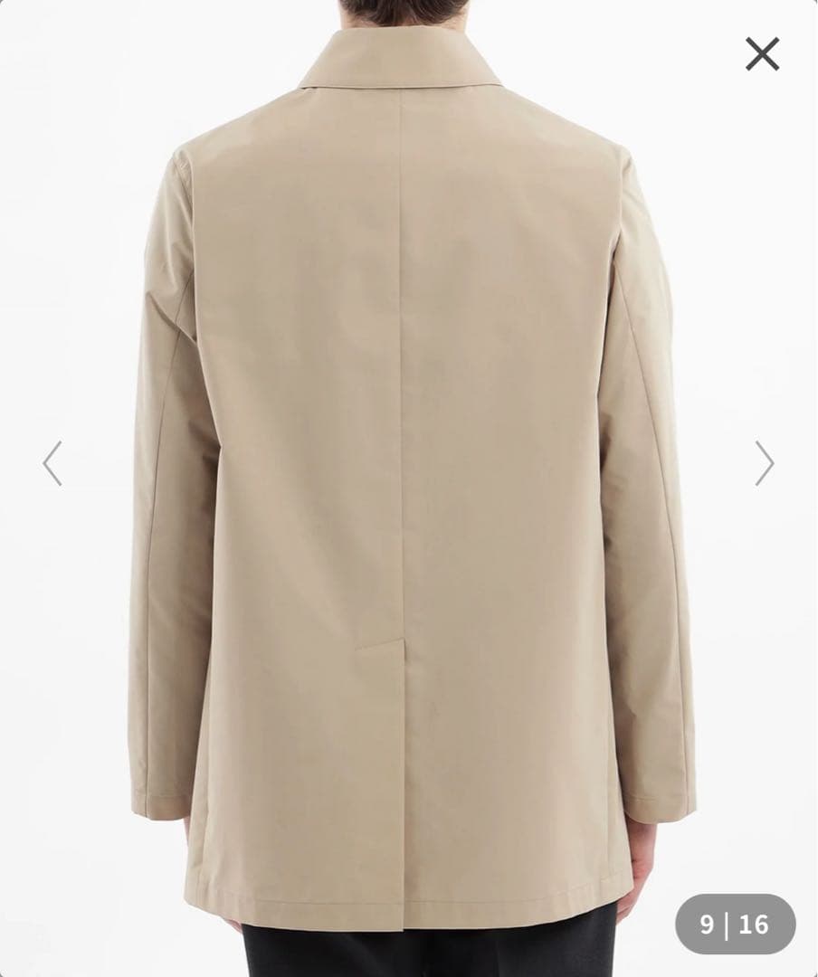 極美品　マッキントッシュフィロソフィー　DOVER ステンカラーコート　トレンチ