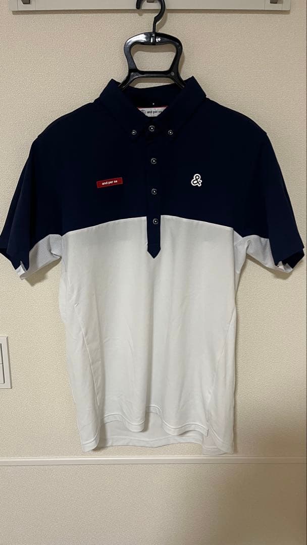 【美品】アンパスィ　ボタンダウン　ポロシャツ