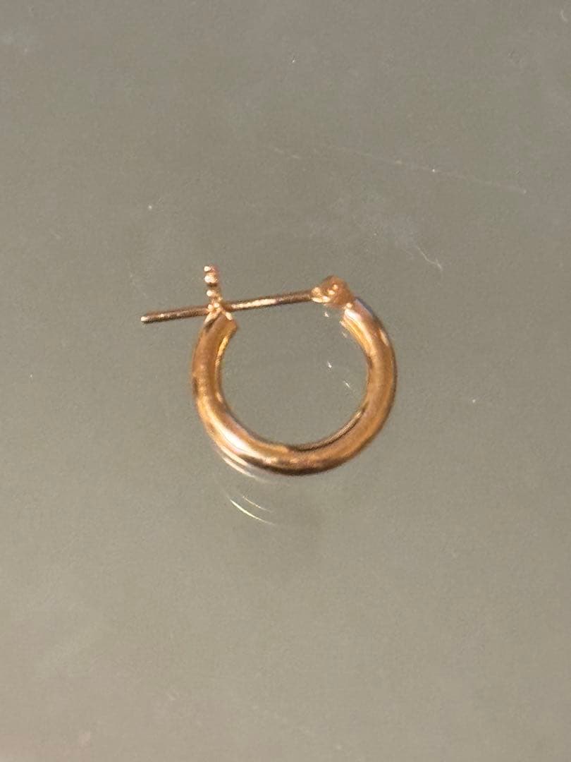 18k フープピアス