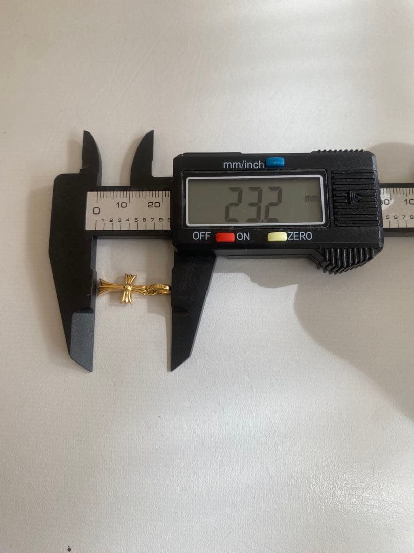 極美品 K18 クロス 両面十字架 ダイヤモンド ネックレス トップ 18金