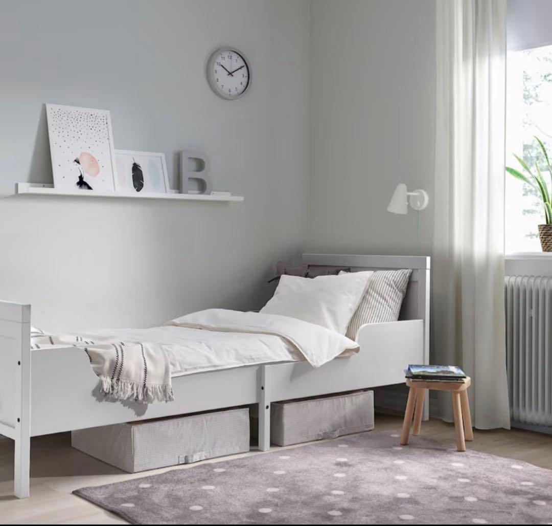 伸長式ベッド マット・すのこ・カバー 一式セット