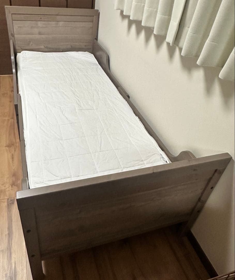 伸長式ベッド マット・すのこ・カバー 一式セット