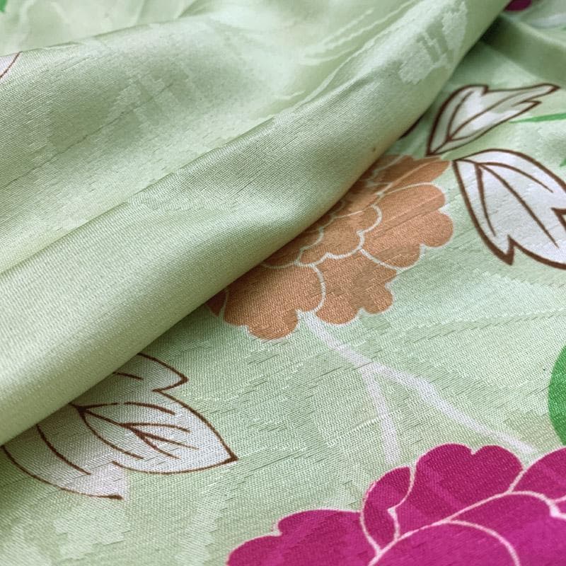 404ag30着物のみ■七五三 七歳 女児 アンティーク着物 桜■状態良好