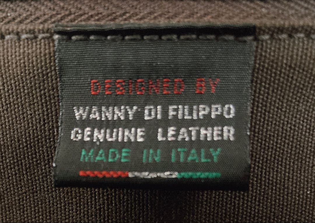 イルビゾンテ ミニレザーボストンバッグ ダークブラウン