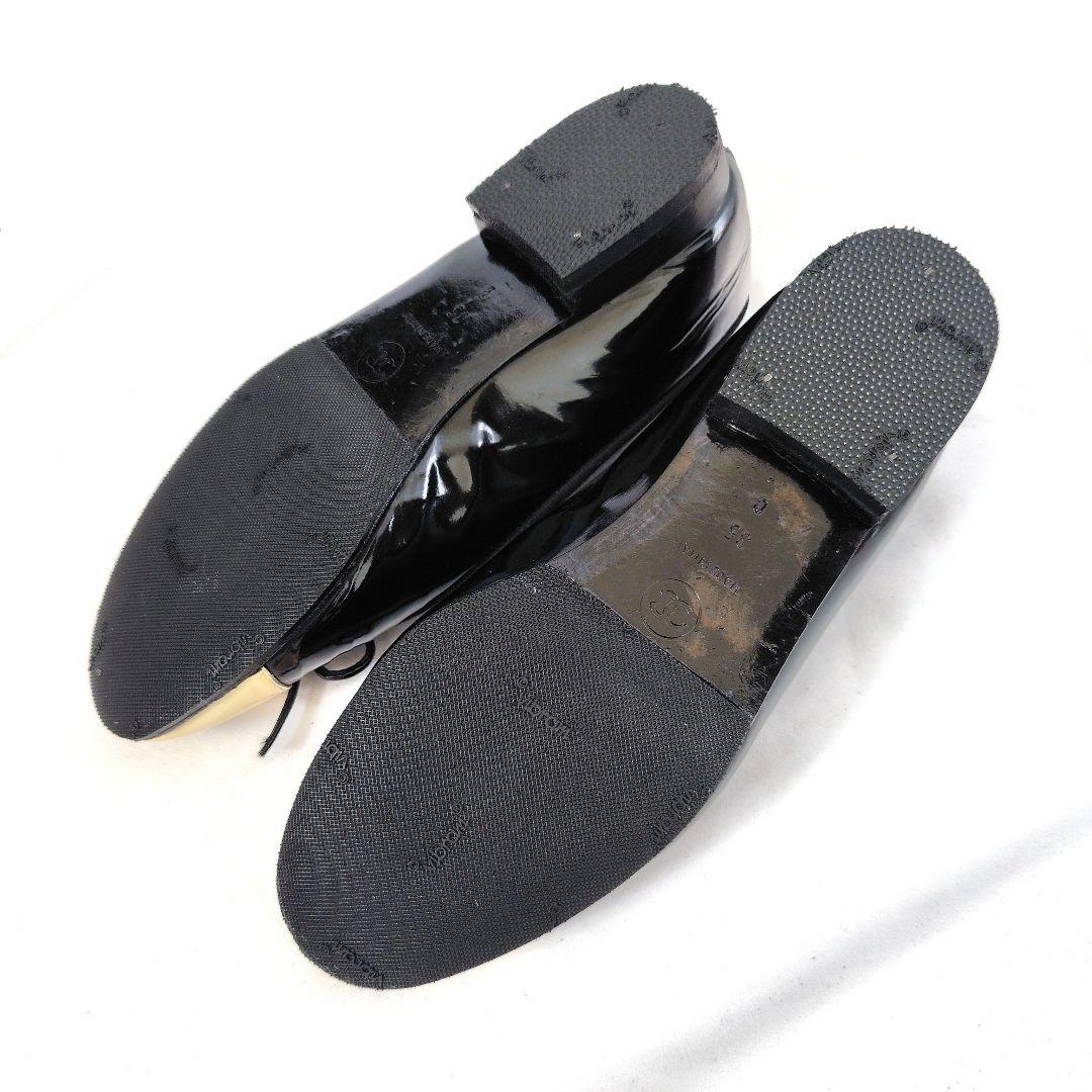 腕利き職人のリペア済✨️良品【シャネル】ココマーク バレリーナ フラットシューズ