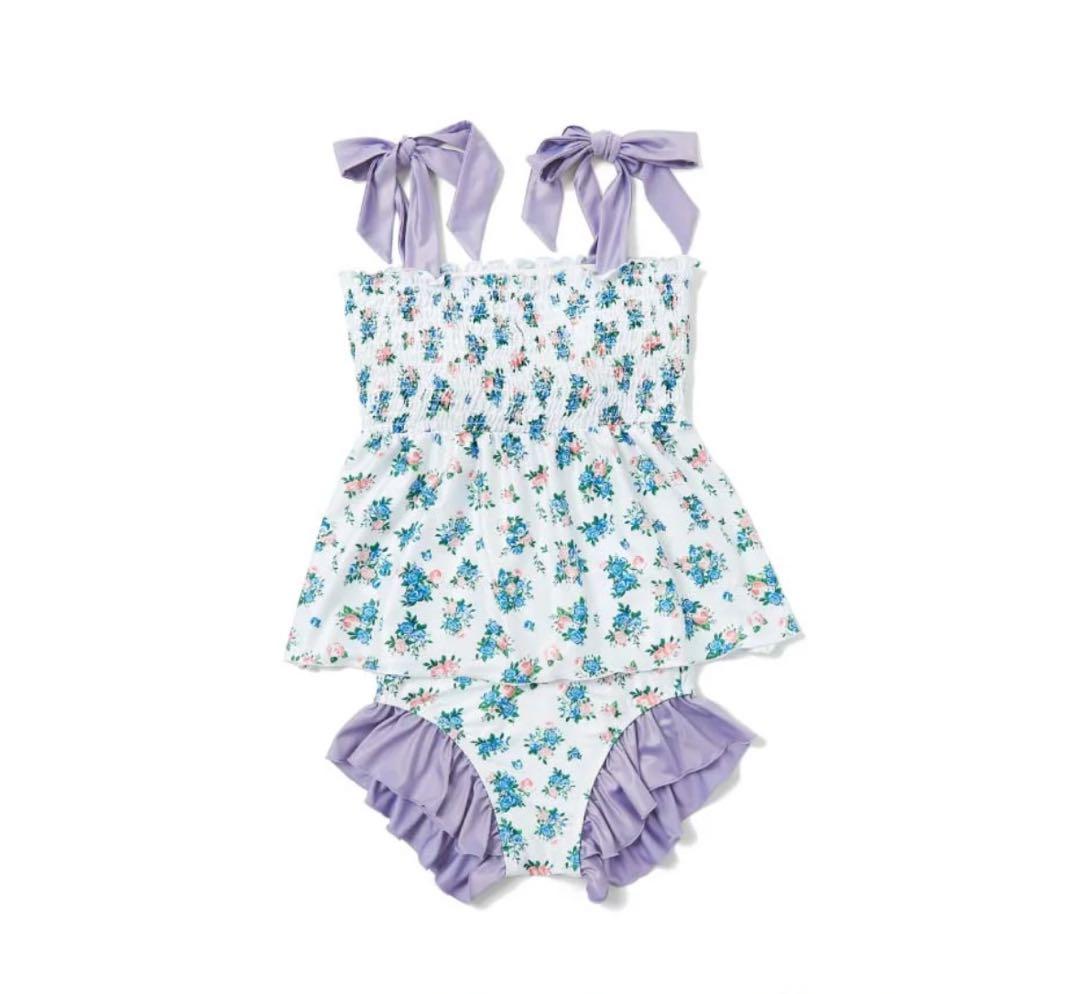 POPPY リボン水着　あさぎーにょ　ショルダーリボン シャーリングビキニ